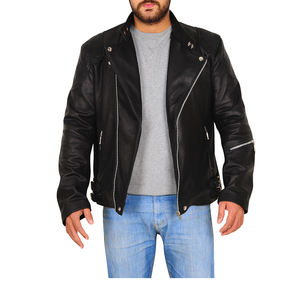 Chaquetas de Cuero Orgánico de Alta Calidad para Hombre, Chaquetas de Motociclista con Diseño Elegante, Ropa de Calle, Abrigos de Cuero Personalizados, Chaquetas Cálidas de Invierno Unisex - Product Image 5