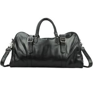 Bolsa de lona de cuero genuino para hombre, Maleta de equipaje personalizada, impermeable, gran equipaje de mano, fin de semana, negocios, gimnasio, bolsas de viaje - Product Image 3