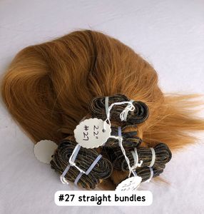 Extensiones de cabello humano 100% de calidad superior de 22 pulgadas, cabello liso de visón camboyano Virgen del templo indio, color de un solo donante - Product Image 4