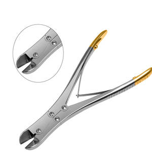 Coupe-épingles et coupe-fils en acier inoxydable pour instruments chirurgicaux, coupe-fils manuel avec poignée ergonomique, vente en gros OEM - Product Image 1