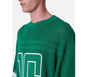 Pull Oversize Homme à Col Rond, <span class=keywords><strong>Tricot</strong></span>é, Style Varsity à <span class=keywords><strong>Maille</strong></span> Ouverte, Personnalisé Automne Hiver, Couleur Unie, Grande Taille - Product Image 5