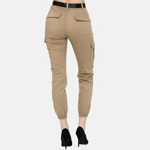 Pantalon cargo taille haute pour femme Pantalon utilitaire fonctionnel avec poches polyvalentes Coupe ample pour mode de vie actif pour l'hiver - Product Image 4