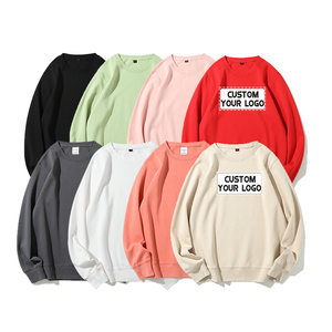 Automne/hiver nouveau 450G coton sweats à capuche fabricants personnalisé plaine col rond hommes à capuche poids lourd pull sweats - Product Image 1