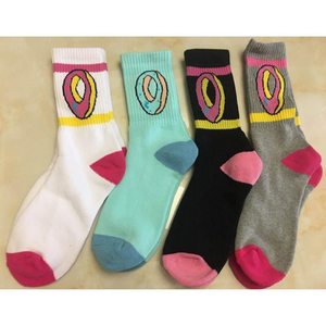 Custom Donut Crew <b>Socks</b> Gift Box 4 Pairs Cotton Soft <b>Breathable</b> Daily Wear with ODM Custom Packaging Logo Design for Wholesale - Product Image 6