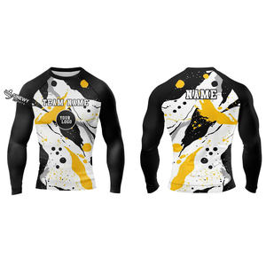 Protège-éruptions de compression de haute qualité pour Kimono extensible avec logo avant Spandex/Polyester respirant et séchage rapide Logo personnalisé - Product Image 3