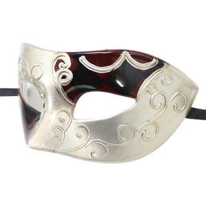 Halloween griego Vintage <span class=keywords><strong>oro</strong></span> plata fiesta máscaras Colombia Vintage Plaid mascarada bola carnaval máscaras fabricante en China - Product Image 3