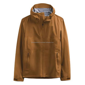 OEM personalizado chaqueta con capucha de poliéster con cremallera rompevientos chaqueta cortavientos para los hombres - Product Image 1