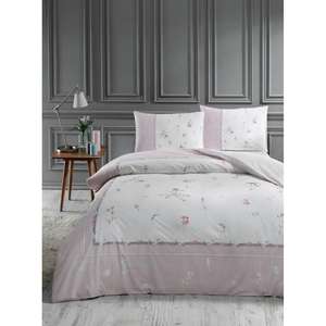 Ensemble de housse de couette Özdilek Nemesia rose double Ranforce - Product Image 1