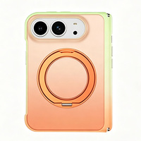 AilesTecca pour iPhone 18 Duo 17 16 15 Pro Max, support rotatif magnétique pour téléphone, coque de protection ultra-légère en PC