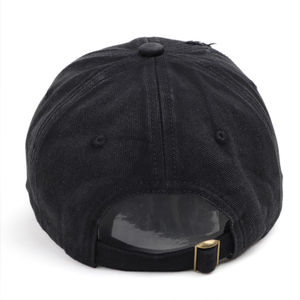 Gorra de béisbol de verano unisex Vintage algodón ajustable 3D bordado liso teñido desgastado en blanco lavado estilo de imagen al por mayor - Product Image 5