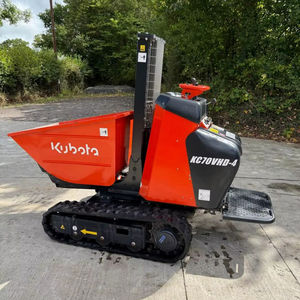 Livraison gratuite, certifié CE EPA, mini-dumper sur chenilles Kubota KC7OVHD-4, mini-transporteur sur chenilles, mini-dumper hydraulique à basculement - Product Image 1