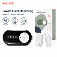 Alarme d'énurésie sans fil Anicebb, axée sur la confidentialité, sans Wi-Fi, sans application, sans cloud, 433,92 MHz FSK pour la distribution locale de produits de soins