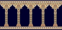 Bester Preis muslimischer Gebetsteppich Wilton Flechtung Polypropylen muslimische Wand zu Wand Moschee Boden benutzerdefinierte Steile