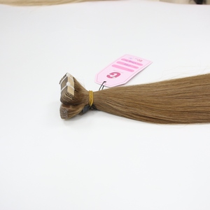 Cinta recta normal para cutícula virgen vietnamita en extensiones de cabello humano Paquete de materia prima marrón claro Color negro natural - Product Image 6