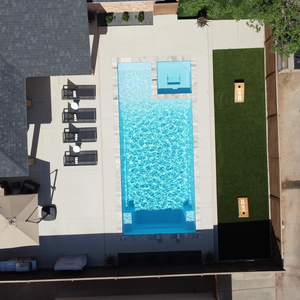 วัสดุป้องกันการกัดกร่อนสำหรับสวนวิลล่าหรูหราสระว่ายน้ำไฟเบอร์กลาสแบบฝังโมเดิร์น - Product Image 4