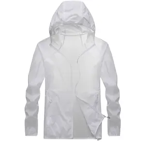 Outdoor Waterproof Breathable Unisex Plain Windbreaker Jacket / Custom Logo Running Training Wear Men Windbreaker Jacket