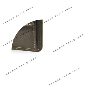 Crazy Horse cuero genuino hombres moda cinturón RFID bloqueo latón sólido calidad billetera con hebillas - Product Image 5