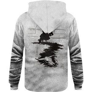 Sweat-shirt à capuche pour homme, entièrement sublimé, en polyester, impression personnalisée, fabrication OEM, marque privée, vêtements de sport et de rue pour homme - Product Image 6