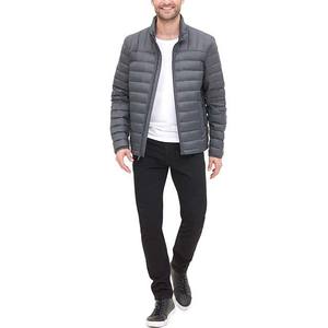 Veste matelassée en toile tendance pour homme, pour un usage décontracté en plein air en hiver, respirante, coupe-vent, imperméable, fermeture éclair sur le devant, unie - Product Image 4