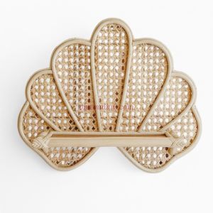 Gancho de pared de ratán con clavijas dobles Percha de mimbre natural hecha a mano para ropa Sombreros Bolsas y toallas - Product Image 3