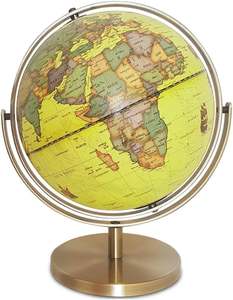 Carte du monde créative et décorative en métal plaqué argent personnalisée pour l'école et le bureau produit de décoration de bureau globe de haute qualité - Product Image 5