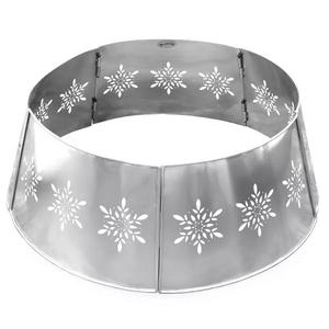 Recién llegado, falda de árbol de Metal con diseño de corte de estrella, forma de copo de nieve, tamaños personalizados de 28x71cm para decoración navideña, uso artesanal - Product Image 6