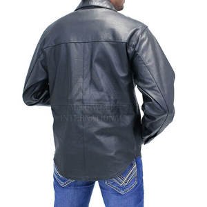 Service OEM, chemises en cuir pour hommes à séchage rapide, best-seller, design personnalisé, meilleur prix, chemises en cuir pour hommes - Product Image 5