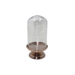 Support à gâteau en aluminium et verre de conception antique en laiton couleur or Design moderne utilisé pour la décoration de mariage à la main - Product Image 2