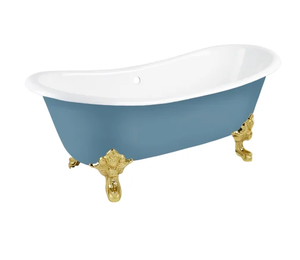 Bañera de Hierro Fundido de 72 Pulgadas con Patas de Gato y Orificio de Desagüe Preperforado - Menos Desagüe - Product Image 5