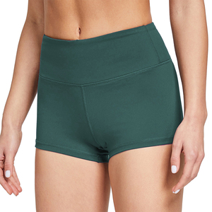 Short de fitness léger pour femmes 4 voies tissu d'amidon taille haute fesses Compression serrée Yoga porter des shorts de butin - Product Image 1
