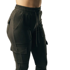 Pantalones Jogger Acampanados de Cintura Elástica para Mujer, Tendencia 2024, Pantalones Deportivos Casuales con Banda en el Tobillo y Decoración de Lazo, Invierno 100% - Product Image 4