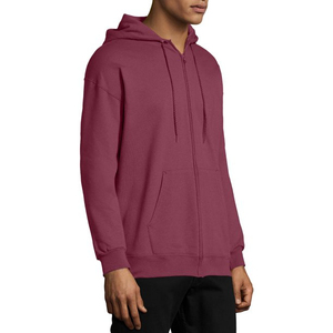 Hommes 100% coton polaire lourd à capuche avec fermeture éclair en métal, sweats à capuche unisexes avec poche avant, tendance, fabriqué au Pakistan - Product Image 5