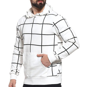 Sudaderas con capucha de algodón para hombre, ropa de invierno de buena calidad con forro polar, rayas personalizadas, bolsillos frontales - Product Image 4