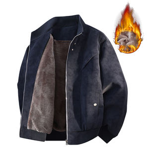 Chaqueta de Cuero Gruesa para Hombre, Estilo Holgado y Moderno, con Forro Polar, Talla Grande, Precio de Fábrica en China, Personalizable - Product Image 5