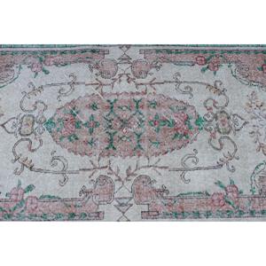 Tapis d'appoint vintage 3,5x6,7 pieds, tapis turc, tapis à motifs floraux rouges - Product Image 5