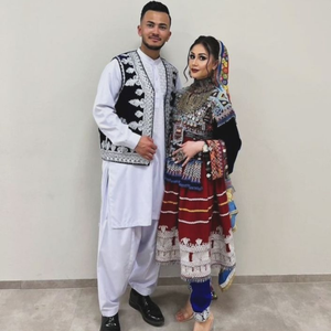 ชุดคู่ afghani เดรสของผู้หญิงชุดคู่สไตล์ kuchi ชนเผ่าอัฟกานิสถานออกแบบใหม่ - Product Image 4