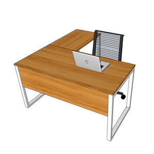 RecBamboo BFRB009 L-Shaped 140x150cm Corner <b>Desk</b> Simple Design Foldable and Portable <b>Computer</b> Table/ Laptop <b>Desk</b> - Product Image 2