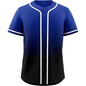 Maillot de Baseball jeunesse personnalisé Sublimation Softball boutonné uniforme matériel sergé nom numéro broderie maille coupe sèche chemise - Product Image 4