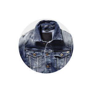 Chaqueta de mezclilla para hombre inspirada en ropa de calle, abrigo vaquero con forro grueso, diseño rasgado de gran tamaño, ropa informal de invierno a la moda - Product Image 5