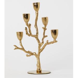 Bougeoir en métal pour la décoration de la maison porte-bougie pour l'éclairage et le jeu porte-bougie décoratif élégant finition antique - Product Image 1