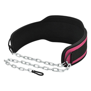Ceinture de musculation en néoprène personnalisée avec logo, offre un soutien lombaire et des fonctions de traction avec chaîne en acier - Product Image 6