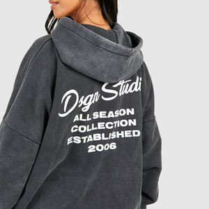 Concevez votre propre survêtement surdimensionné pour femmes pour l'hiver/Personnalisé votre logo impression conception pull surdimensionné survêtements - Product Image 6