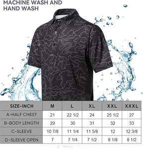4 Way Stretch Quick Dry Slim Fit Golf Polo <b>T</b> <b>Shirt</b> for Men Custom logo Best <b>Black</b> Design - Product Image 6