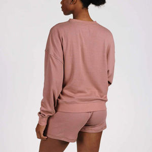 2025 New Style Street Wear <b>Crewneck</b> Sweatshirts Custom logo Long Sleeve Quick Dry Customized Color Women breathable Sweatshirts - Product Image 6