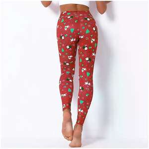 Hot Selling Sports Yoga Pants Breathable Seamless Gym <b>Leggings</b> for Running Fitness Solid <b>Pattern</b> Wholesale Yoga <b>Leggings</b> - Product Image 2