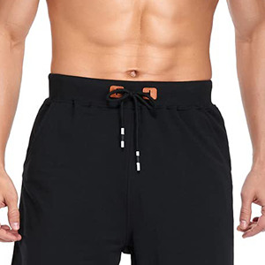 Pantalones cortos deportivos de gimnasio con estampado personalizado para hombre, pantalones cortos para correr cómodos informales de calle alta, cintura elástica, Color sólido para verano - Product Image 3