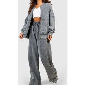 ชุดกีฬาขายาวชุดวอร์มสำหรับผู้หญิงชุดวอร์มสองชิ้นแบบกำหนดเอง - Product Image 3