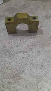 ฐานติดตั้ง U-ARC ทำจากทองเหลืองฐานสี่เหลี่ยมใช้กลึง CNC งานตามสั่ง - Product Image 2