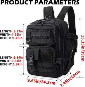 Sac à dos de pêche et sac de rangement pour matériel avec porte-canne pour la pêche au bar et au requin - Sangle d'épaule durable à séchage rapide - Product Image 2