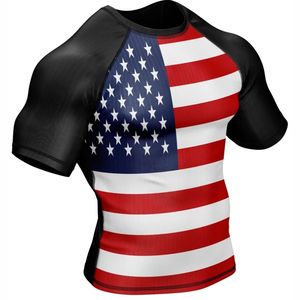 เสื้อบีบอัดสำหรับผู้ชายเสื้อ BJJ MMA สำหรับผดผื่นสั่งทำได้ - Product Image 5